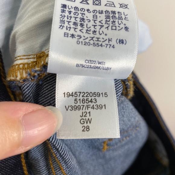 NWT Lands End Dark Wash Jeans Sz. 6P - Picture 12 of 12